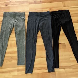 Women's leggings. Size small. Black, blue, gray. EUC. Aerie, LC, old navy.
